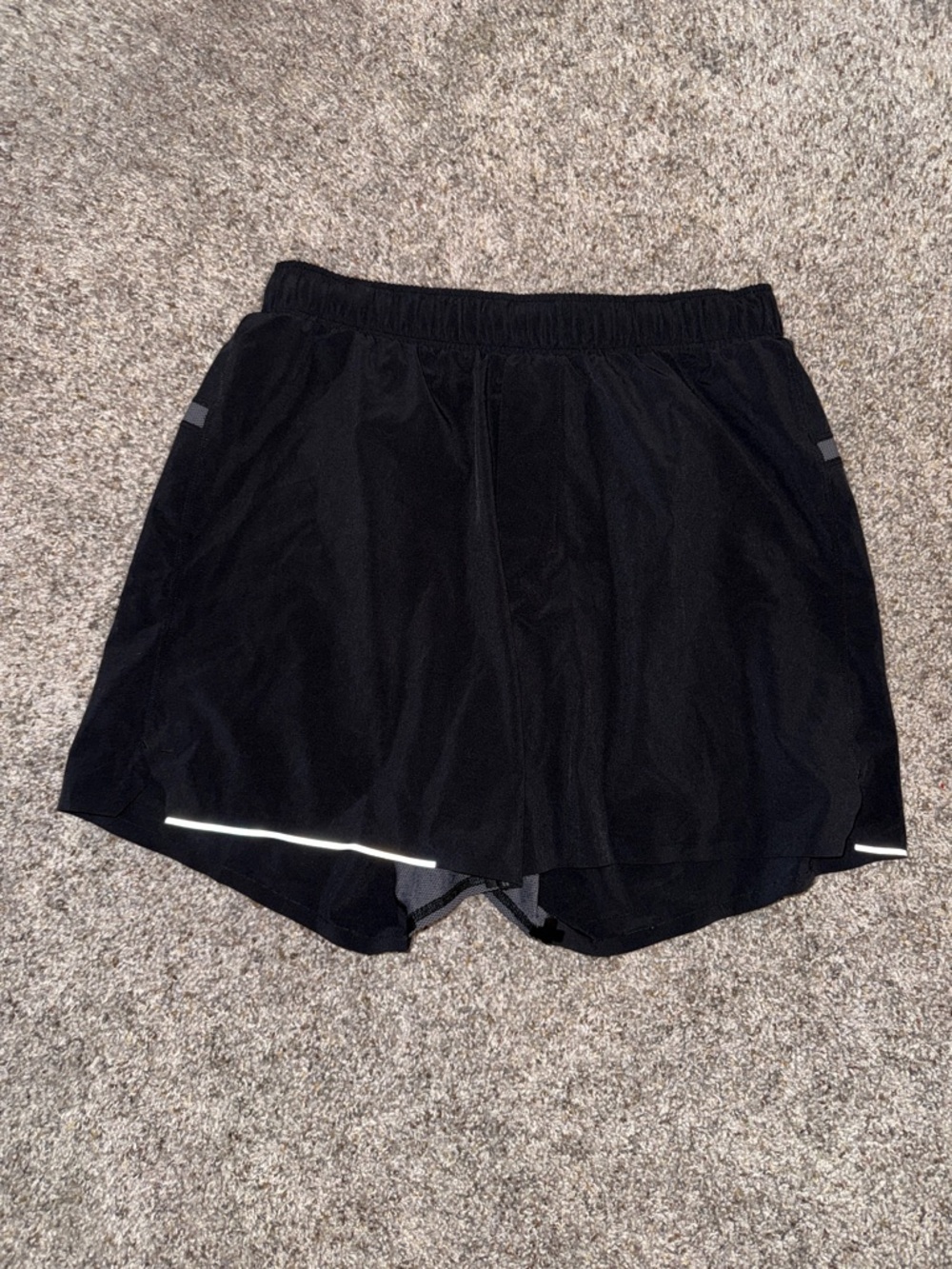 lululemon athletica Black Men's Athletic Shorts with Reflective Accents